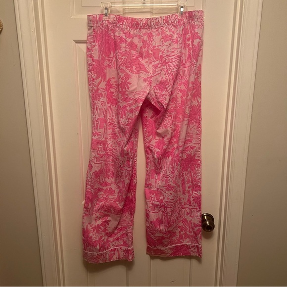 Lilly Pulitzer Pink Pajama Pants Size L - Picture 3 of 6